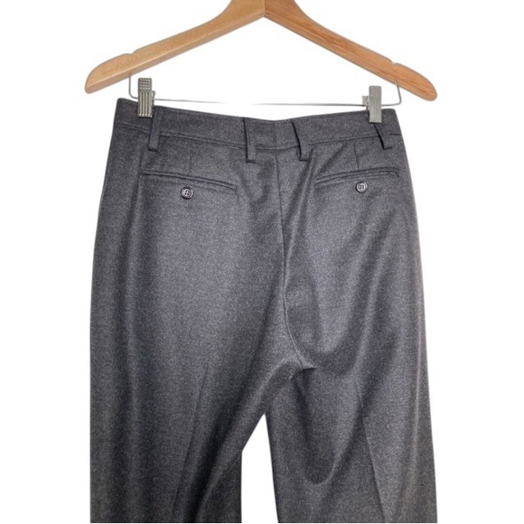 Yves Saint Laurent YSL Womens Wool Cashmere Gray Trouser Dress Pants Size 4 - Picture 4 of 10